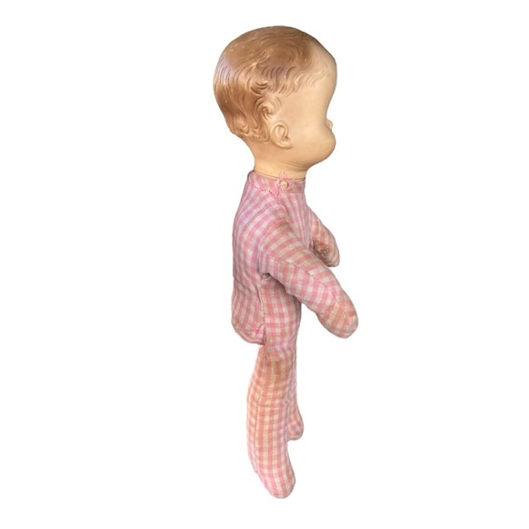 Vintage 1971 Effanbee Doll 8171 Soft Body Molded Hair Green Sleepy Eyes 14” READ - Picture 2 of 14